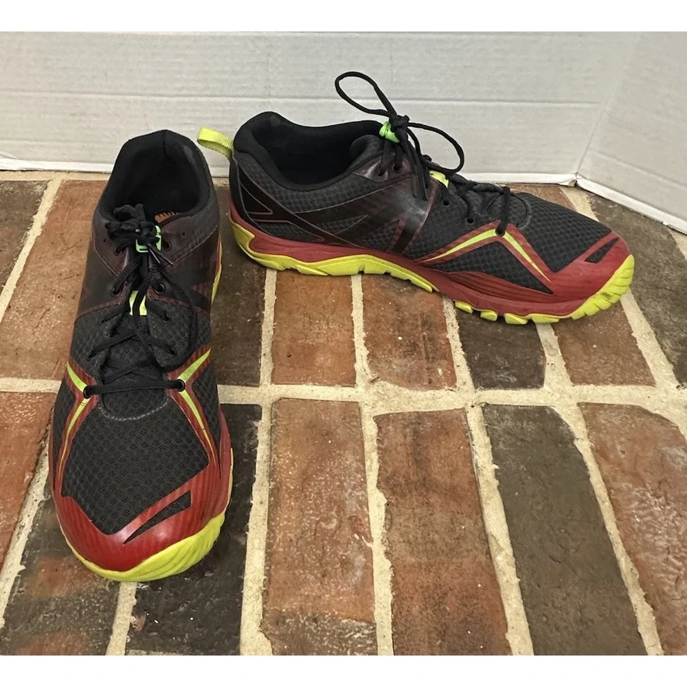 Merrell MQM Trail Running Shoes Black Red Yellow Lace Up Sneakers Men's 14